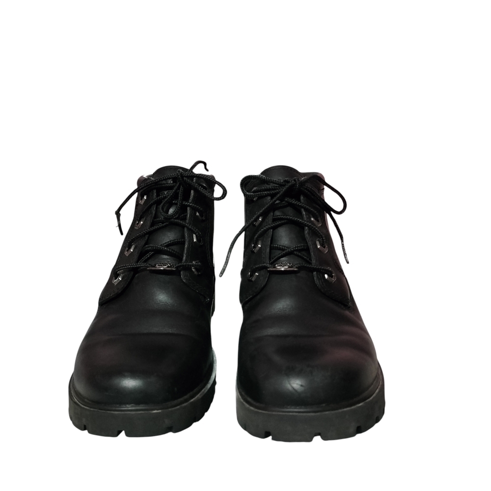 Timberland Genuine Leather/ Waterproof Women's Black Lace-Up Boots-size 7M